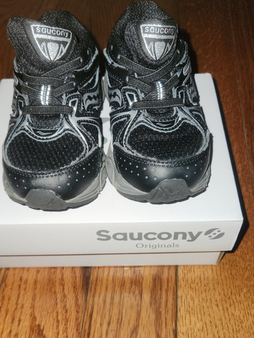 Saucony Black and Gray Kids' Running Shoes